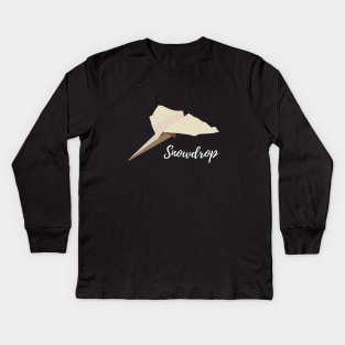 SNOWDROP - KDRAMA Paper Airplane Kids Long Sleeve T-Shirt